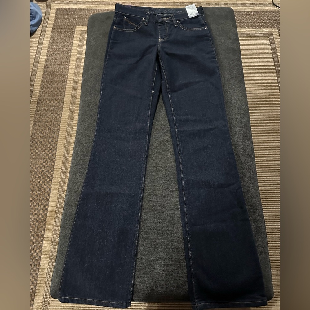 Wrangler Q baby Indigo Women's Boot Cut Jeans - Picture 3 of 3